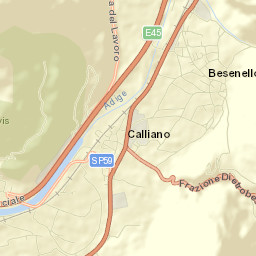 Calliano Street Map