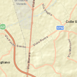 Colle Umberto Street Map