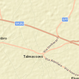 Talmassons Street Map