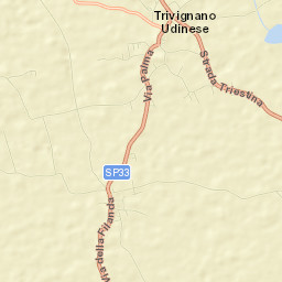 Trivignano Udinese Street Map