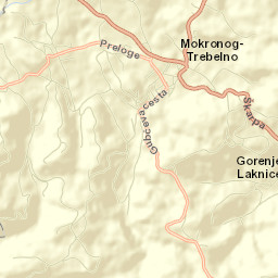 Mokronog Street Map