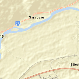 Comuna Şibot Street Map