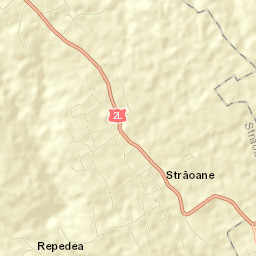 Comuna Străoane Street Map