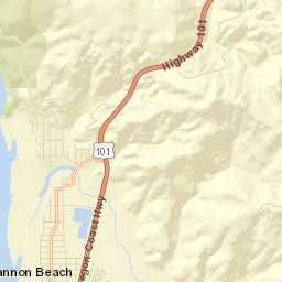 Cannon Beach Street Map