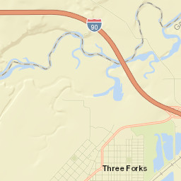 Three Forks Street Map