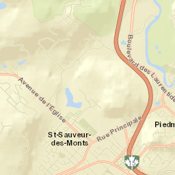 Saint-Sauveur-des-Monts Street Map