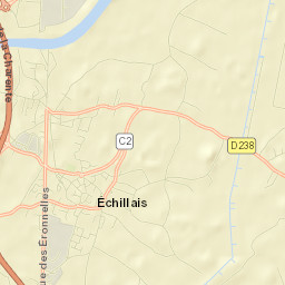 Échillais Street Map