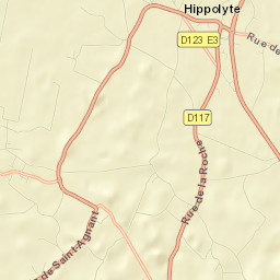 Saint-Hippolyte Street Map