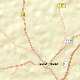 Saint-Claud Street Map