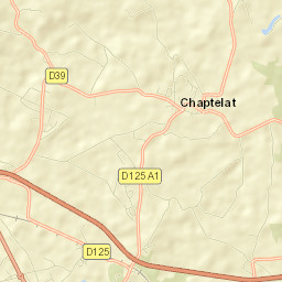 Chaptelat Street Map