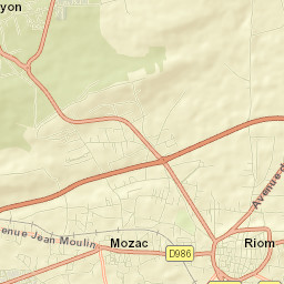 Mozac Street Map