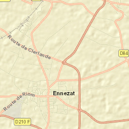 Ennezat Street Map