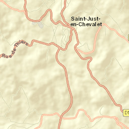 Saint-Just-en-Chevalet Street Map