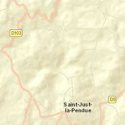 Saint-Just-la-Pendue Street Map