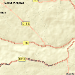 Département du Rhône Street Map