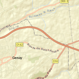 Genay Street Map