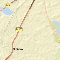 Mionnay Street Map