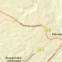 Pérouges Street Map