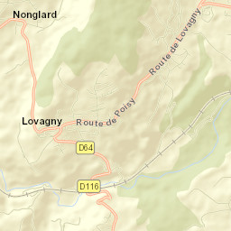 Lovagny Street Map