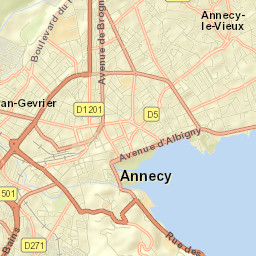 Annecy Street Map