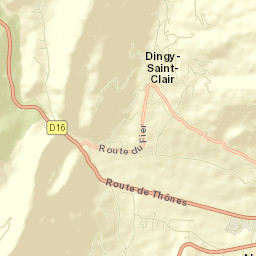 Dingy-Saint-Clair Street Map