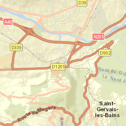 Saint-Gervais-les-Bains Street Map