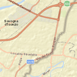 Savogna d'Isonzo Street Map
