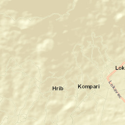 Lokavec Street Map