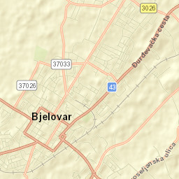 Grad Bjelovar Street Map