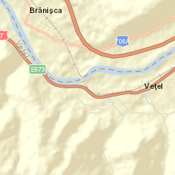 Brănişca Street Map