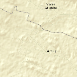 Comuna Arcuş Street Map