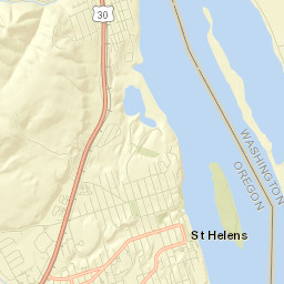 Saint Helens Street Map