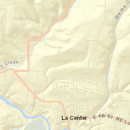 La Center Street Map