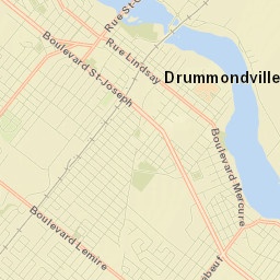 Drummondville Street Map