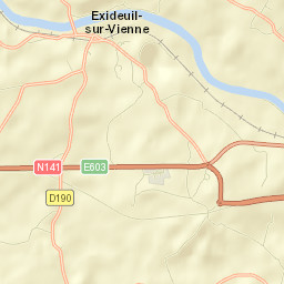 Exideuil Street Map