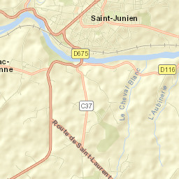 Saint-Junien Street Map