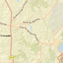 Couzeix Street Map