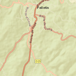 Felletin Street Map
