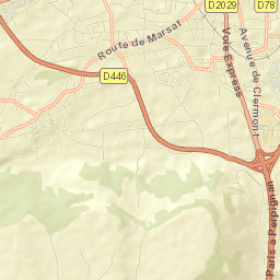 Marsat Street Map