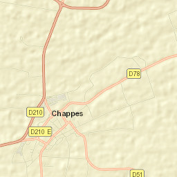 Chappes Street Map