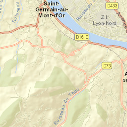Albigny-sur-Saône Street Map