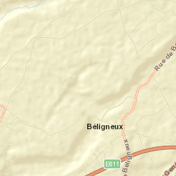 Béligneux Street Map