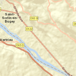 Sault-Brénaz Street Map
