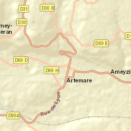 Artemare Street Map