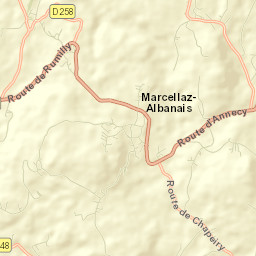 Marcellaz-Albanais Street Map