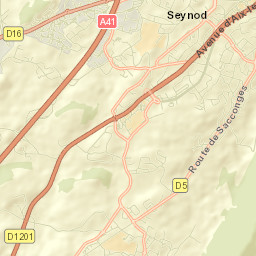 Seynod Street Map