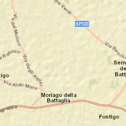 Moriago della Battaglia Street Map