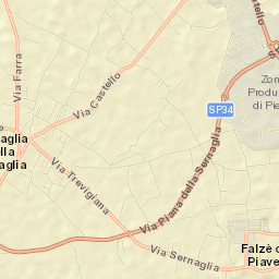 Sernaglia della Battaglia Street Map
