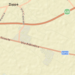 Cosniga-Zoppè Street Map