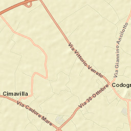 Codognè Street Map